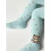 Теплые махровые детские колготки sof-tiki (махровые внутри) 641 бледно-бирюзовый, 7С-38СП, 62-74 (12), CONTE-KIDS,  - 2