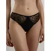 Трусы женские "танга" со средней линии талии autograph rp6130 черный, 23С-0025КСП, 94/S, CONTE ELEGANT,  - 1