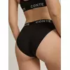 Трусы женские «бикини» со средней линии талии comfy line lb 2993 black-silver, 24С-3038ТСП, 102/L, CONTE ELEGANT,  - 3