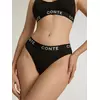 Трусы женские «бикини» со средней линии талии comfy line lb 2993 black-silver, 24С-3038ТСП, 102/L, CONTE ELEGANT,  - 1