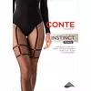 Колготки с имитацией чулок с подвязками instinct nero, 24С-79СП, 3, CONTE ELEGANT,  - 1