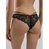 Трусы женские танга с низкой линией талии leo tp6105 лео черный, 24С-0004КСП, 106/XL, CONTE ELEGANT,  - 2
