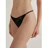Трусы танга из цветочного кружева conte mystery garden lta 3118 black, 24С-3159ТСП, 90/XS, CONTE ELEGANT,  - 1
