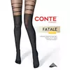 Колготки с имитацией гольфинов со шнуровкой fatale nero, 24С-186СП, 5, CONTE ELEGANT,  - 1