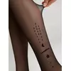 Колготки c объемным рисунком из флока euphoria nero, 22С-45СП, 4, CONTE ELEGANT,  - 6
