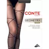 Колготки с имитацией шнуровки fantasy geometry nero, 25С-95СП, 5, CONTE ELEGANT,  - 1