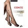 Колготки с сердечками fantasy cuore nero, 25С-89СП, 5, CONTE ELEGANT,  - 1