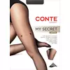 Колготки с имитацией гартера в сердечки conte my secret nero, 25С-92СП, 3, CONTE ELEGANT,  - 1