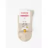 Удлинённые женские носки с пикотом «ромашки» conte classic 1154 бежевый, 17С-183СП, 36-39, CONTE ELEGANT,  - 4