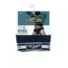 Трусы мужские слипы с открытой резинкой omsa omb 1224 blu scuro, , 46 (M), OMSA, - 5