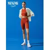 Cпортивный топ в рубчик (кашкорсе) minimi 1241as fresh terracotta, , 44 (S), MINIMI, - 4