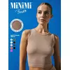 Cпортивный топ в рубчик (кашкорсе) minimi 1241as fresh cappuccino, , 46 (M), MINIMI, - 1