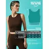 Cпортивный топ в рубчик (кашкорсе) minimi 1241as fresh cioccolata, , 44 (S), MINIMI, - 5