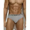 Трусы мужские слипы с открытой резинкой omsa omb 1224 grigio melange, , 44 (S), OMSA, - 1