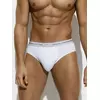 Трусы мужские слипы с открытой резинкой omsa omb 1224 bianco, , 46 (M), OMSA, - 1