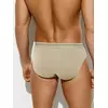 Трусы мужские слипы с открытой резинкой omsa omb 1224 beige chiaro, , 46 (M), OMSA, - 2