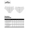 Мужские трусы слипы с открытой резинкой omsa omb 1224-1 blu, , 48 (L), OMSA, - 6