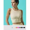 Cпортивный топ в рубчик (кашкорсе) minimi 1241as fresh avorio, , 48 (L), MINIMI, - 1