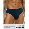Трусы мужские слипы omsa omb 1223 blu scuro, , 46 (M), OMSA, - 1