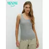 Майка женская на широких бретелях из кашкорсе minimi 1321_01ce grigio, , 46 (M), MINIMI, - 1