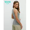 Майка женская на широких бретелях из кашкорсе minimi 1321_01ce grigio, , 46 (M), MINIMI, - 2
