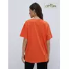 Женская футболка oversize из 100% хлопка omsa omt_d1301 arancio, , 50 (XL), OMSA, - 2