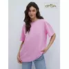Женская футболка oversize из 100% хлопка omsa omt_d1301 rosa, , 46 (M), OMSA, - 1