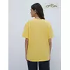 Женская футболка oversize из 100% хлопка omsa omt_d1301 giallo, , 46 (M), OMSA, - 3