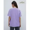 Женская футболка oversize из 100% хлопка omsa omt_d1301 lilla, , 46 (M), OMSA, - 3