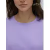 Женская футболка oversize из 100% хлопка omsa omt_d1301 lilla, , 46 (M), OMSA, - 4