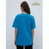 Женская футболка oversize из 100% хлопка omsa omt_d1301 blu, , 48 (L), OMSA, - 3