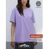 Женская футболка oversize из 100% хлопка omsa omt_d1301 lilla, , 46 (M), OMSA, - 6