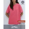 Женская футболка oversize из 100% хлопка omsa omt_d1301 sorbetto, , 44 (S), OMSA, - 4