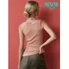 Майка женская на широких бретелях из кашкорсе minimi 1321_01ce rosa antico, , 42 (XS), MINIMI, - 3