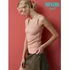 Майка женская на широких бретелях из кашкорсе minimi 1321_01ce rosa antico, , 42 (XS), MINIMI, - 2