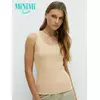 Майка женская на широких бретелях из кашкорсе minimi 1321_01ce beige, , 44 (S), MINIMI, - 1