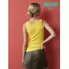 Майка женская на широких бретелях из кашкорсе minimi 1321_01ce giallo, , 46 (M), MINIMI, - 2