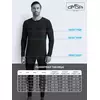 Лонгслив мужской "термо" из материала «интерлок» omsa omu 1616t nero, , 48 (L), OMSA, - 9