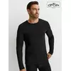 Лонгслив мужской "термо" из материала «интерлок» omsa omu 1616t nero, , 52 (2XL), OMSA, - 4