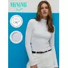Водолазка женская из кашкорсе minimi 1711с fresh bianco, , 44 (S), MINIMI, - 5
