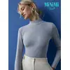 Водолазка женская из кашкорсе minimi 1711с fresh grigio melange, , 44 (S), MINIMI, - 3