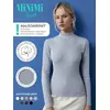 Водолазка женская из кашкорсе minimi 1711с fresh grigio melange, , 44 (S), MINIMI, - 5