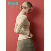 Водолазка с высоким воротником с подворотом (кашкорсе) minimi 1731с fresh beige, , 44 (S), MINIMI, - 2