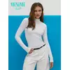 Водолазка с высоким воротником с подворотом (кашкорсе) minimi 1731с fresh bianco, , 48 (L), MINIMI, - 2