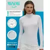 Водолазка с высоким воротником с подворотом (кашкорсе) minimi 1731с fresh bianco, , 48 (L), MINIMI, - 6