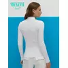 Водолазка с высоким воротником с подворотом (кашкорсе) minimi 1731с fresh bianco, , 48 (L), MINIMI, - 3