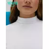 Водолазка с высоким воротником с подворотом (кашкорсе) minimi 1731с fresh bianco, , 48 (L), MINIMI, - 5