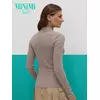 Водолазка с высоким воротником с подворотом (кашкорсе) minimi 1731с fresh cappuccino, , 42 (XS), MINIMI, - 3