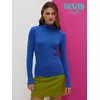 Водолазка с высоким воротником с подворотом (кашкорсе) minimi 1731с fresh cobalto, , 46 (M), MINIMI, - 1