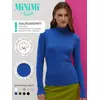 Водолазка с высоким воротником с подворотом (кашкорсе) minimi 1731с fresh cobalto, , 46 (M), MINIMI, - 4